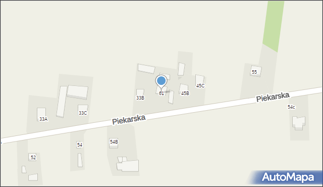 Goszczyn, Piekarska, 61, mapa Goszczyn