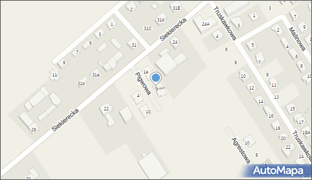 Gowarzewo, Pigwowa, 3, mapa Gowarzewo