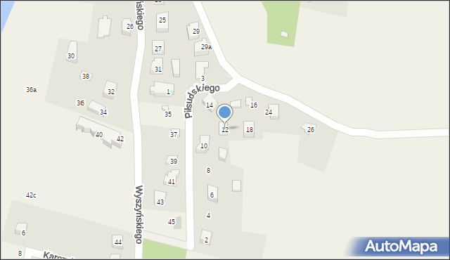Gowidlino, Piłsudskiego Józefa, marsz., 12, mapa Gowidlino