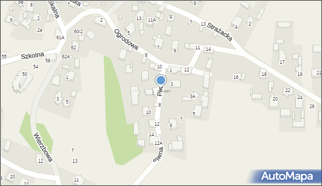 Grabowa, Piwna, 2, mapa Grabowa