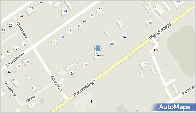 Grajewo, Piłsudskiego Józefa, marsz., 37, mapa Grajewo