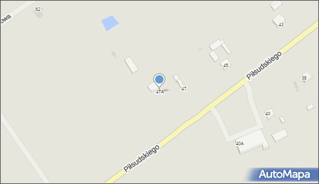 Grajewo, Piłsudskiego Józefa, marsz., 47A, mapa Grajewo