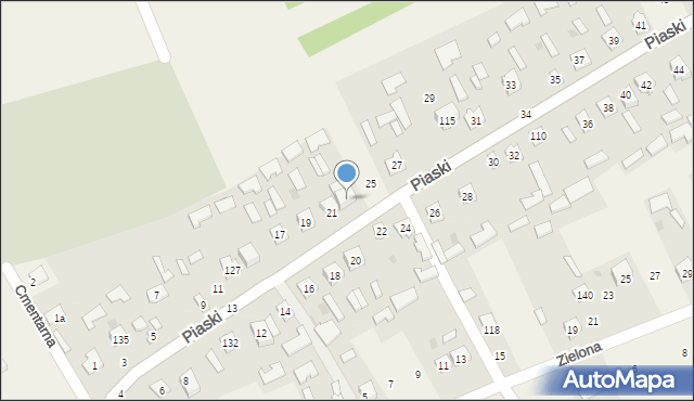 Grębów, Piaski, 23, mapa Grębów