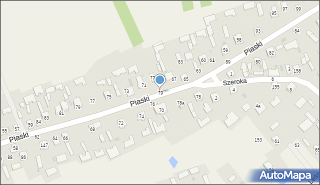 Grębów, Piaski, 79, mapa Grębów