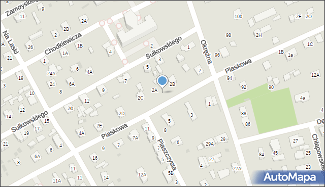 Grodzisk Mazowiecki, Piaskowa, 2ab, mapa Grodzisk Mazowiecki