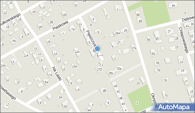 Grodzisk Mazowiecki, Piaszczysta, 3, mapa Grodzisk Mazowiecki