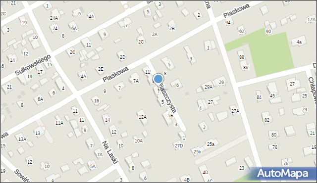 Grodzisk Mazowiecki, Piaszczysta, 7, mapa Grodzisk Mazowiecki
