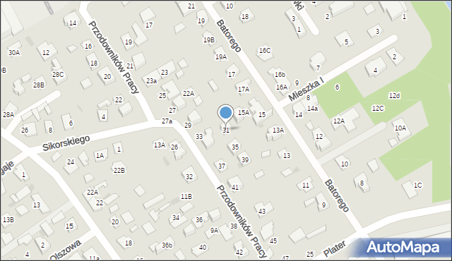 Grodzisk Mazowiecki, Piękna, 31, mapa Grodzisk Mazowiecki