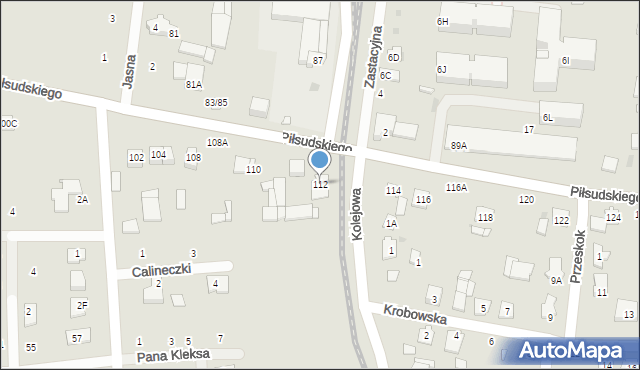 Grójec, Piłsudskiego Józefa, marsz., 112, mapa Grójec