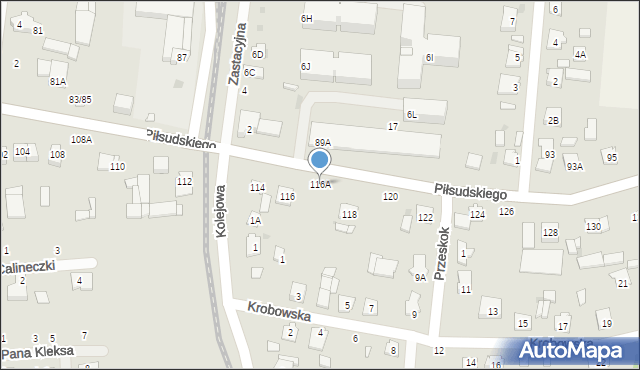 Grójec, Piłsudskiego Józefa, marsz., 116A, mapa Grójec