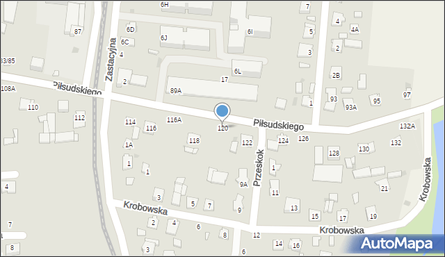 Grójec, Piłsudskiego Józefa, marsz., 120, mapa Grójec