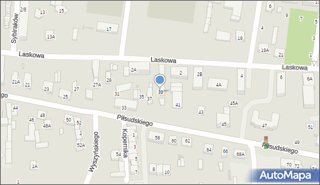 Grójec, Piłsudskiego Józefa, marsz., 39, mapa Grójec
