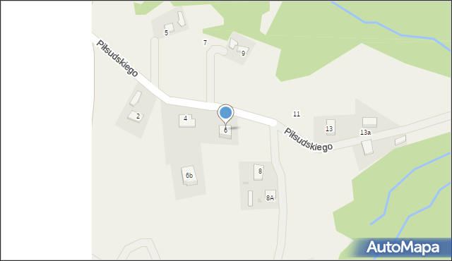 Gromnik, Piłsudskiego Józefa, marsz., 6, mapa Gromnik