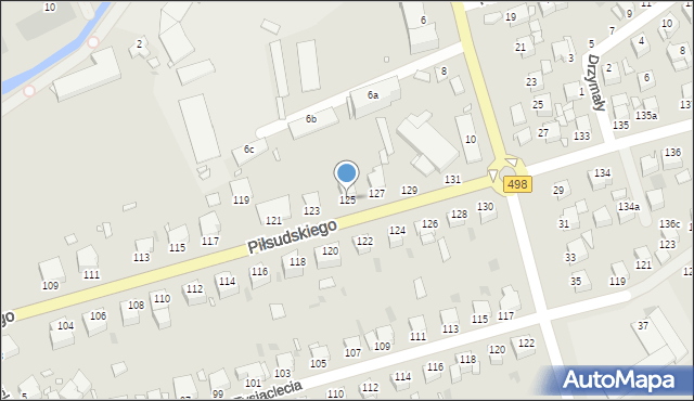 Grudziądz, Piłsudskiego Józefa, marsz., 125, mapa Grudziądza