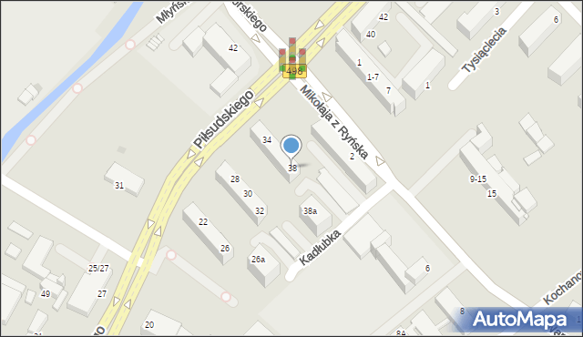 Grudziądz, Piłsudskiego Józefa, marsz., 38, mapa Grudziądza