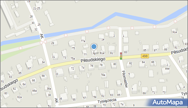 Grudziądz, Piłsudskiego Józefa, marsz., 79, mapa Grudziądza