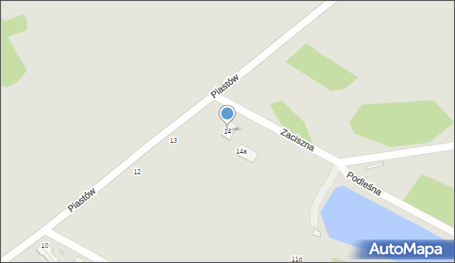 Gryfice, Piastów, 14, mapa Gryfice