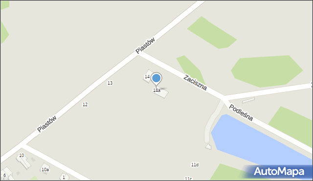Gryfice, Piastów, 14a, mapa Gryfice