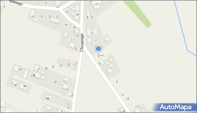 Hanusek, Piastów, 3, mapa Hanusek