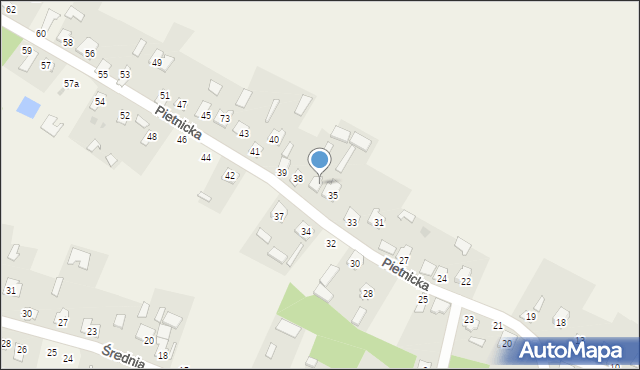 Horodło, Pietnicka, 36, mapa Horodło