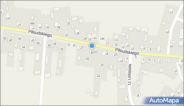 Horodło, Piłsudskiego Józefa, marsz., 23, mapa Horodło