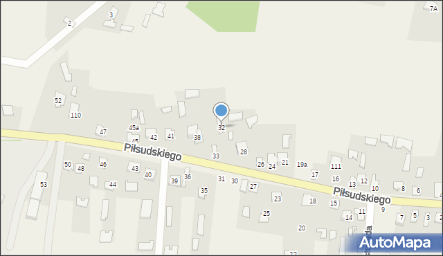 Horodło, Piłsudskiego Józefa, marsz., 32, mapa Horodło