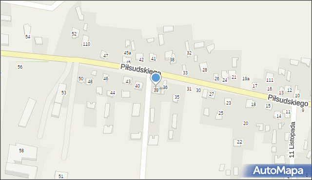 Horodło, Piłsudskiego Józefa, marsz., 39, mapa Horodło