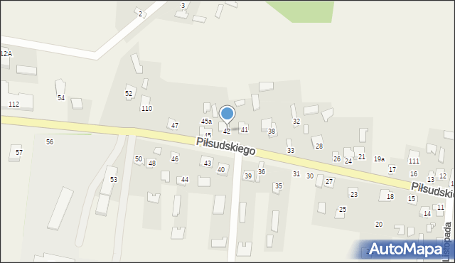 Horodło, Piłsudskiego Józefa, marsz., 42, mapa Horodło