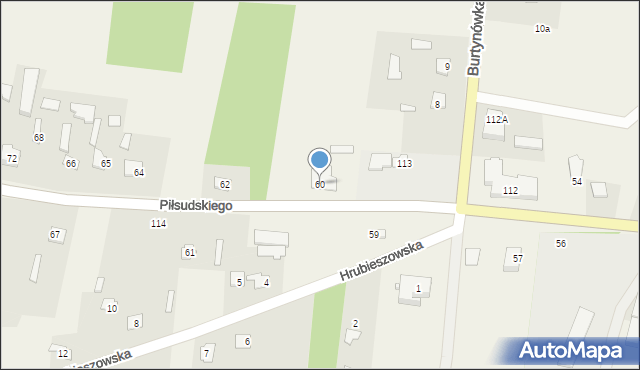 Horodło, Piłsudskiego Józefa, marsz., 60, mapa Horodło