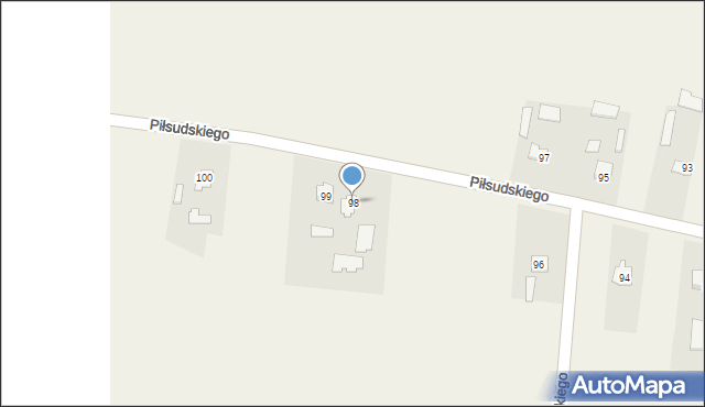 Horodło, Piłsudskiego Józefa, marsz., 98, mapa Horodło