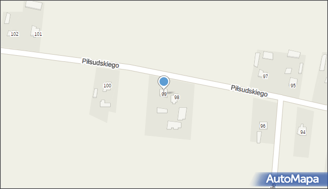 Horodło, Piłsudskiego Józefa, marsz., 99, mapa Horodło