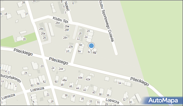 Inowrocław, Pileckiego Witolda, rtm., 6b, mapa Inowrocławia