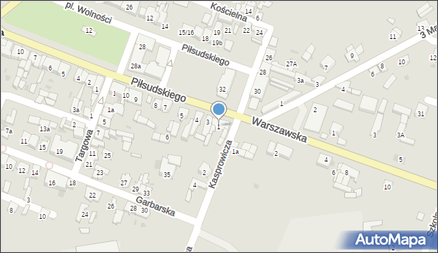 Izbica Kujawska, Piłsudskiego Józefa, marsz., 1, mapa Izbica Kujawska