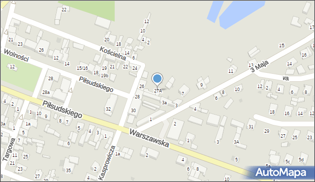 Izbica Kujawska, Piłsudskiego Józefa, marsz., 27A, mapa Izbica Kujawska