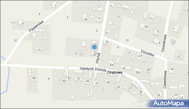 Jabłonka, Pilcha Andrzeja, 10, mapa Jabłonka