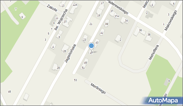 Jabłonna, Piastowska, 47, mapa Jabłonna