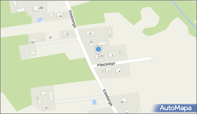 Jaktorów-Kolonia, Pileckiego Witolda, rtm., 1, mapa Jaktorów-Kolonia