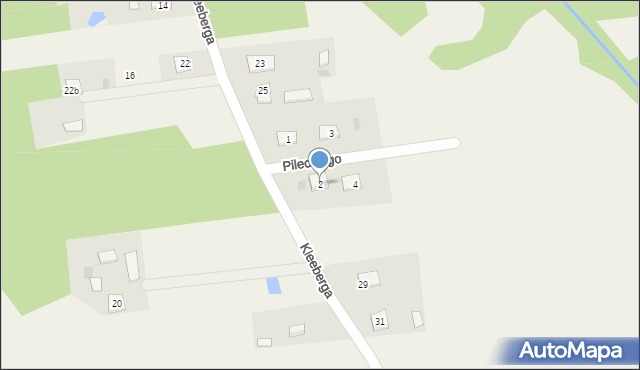 Jaktorów-Kolonia, Pileckiego Witolda, rtm., 2, mapa Jaktorów-Kolonia