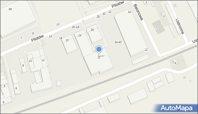 Janikowo, Pilotów, 22, mapa Janikowo