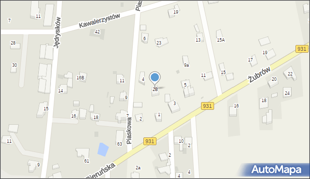 Jankowice, Piaskowa, 2B, mapa Jankowice