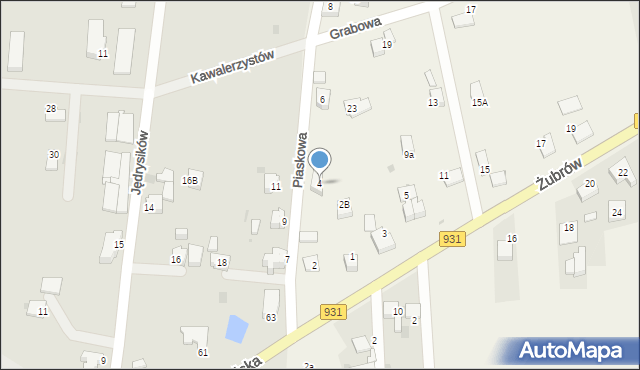 Jankowice, Piaskowa, 4, mapa Jankowice