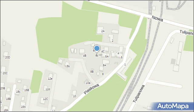 Jankowice, Piaskowa, 6c, mapa Jankowice