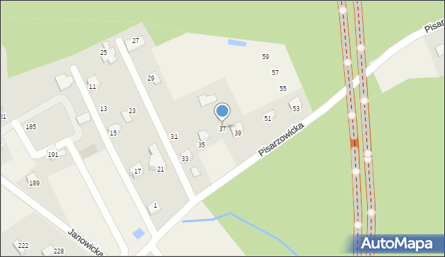Janowice, Pisarzowicka, 37, mapa Janowice