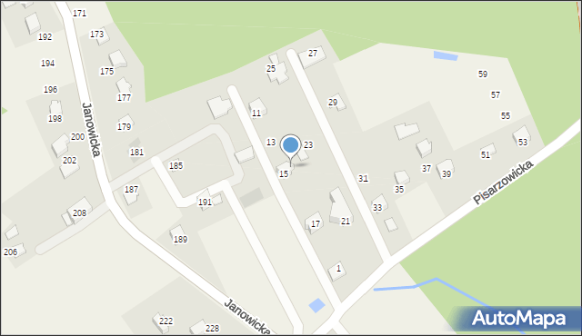 Janowice, Pisarzowicka, 5, mapa Janowice