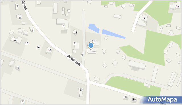 Jantar, Piaskowa, 23, mapa Jantar