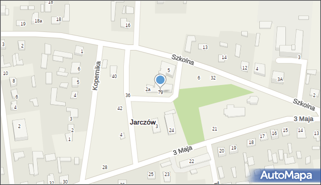 Jarczów, Piłsudskiego Józefa, marsz., 79, mapa Jarczów