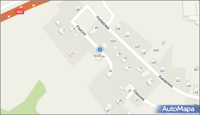 Jasienica, Piwonii, 16, mapa Jasienica