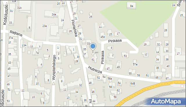 Jasło, Pinkasa Ignacego, 1, mapa Jasła