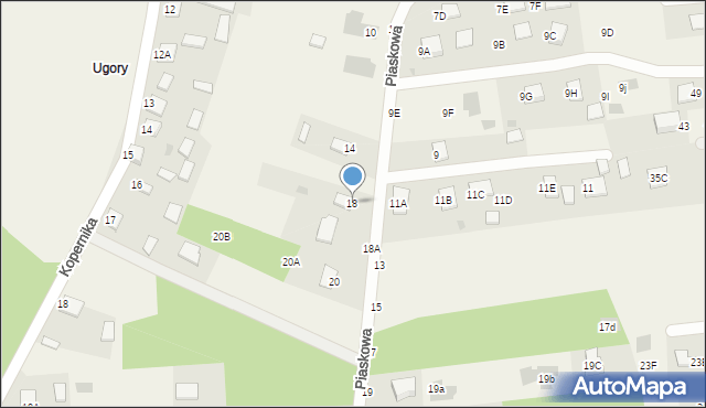 Jastkowice, Piaskowa, 18, mapa Jastkowice