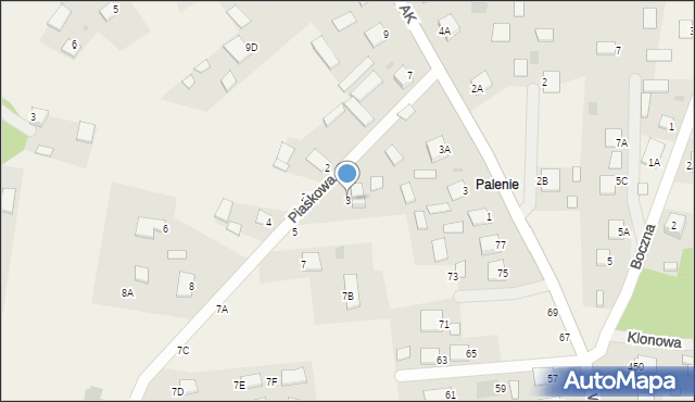 Jastkowice, Piaskowa, 3, mapa Jastkowice